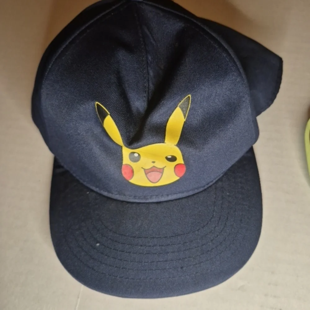 H&M Pokémon‎ Pikachu Kids Hat Navy Adjustable Baseball Cap 4–8Y